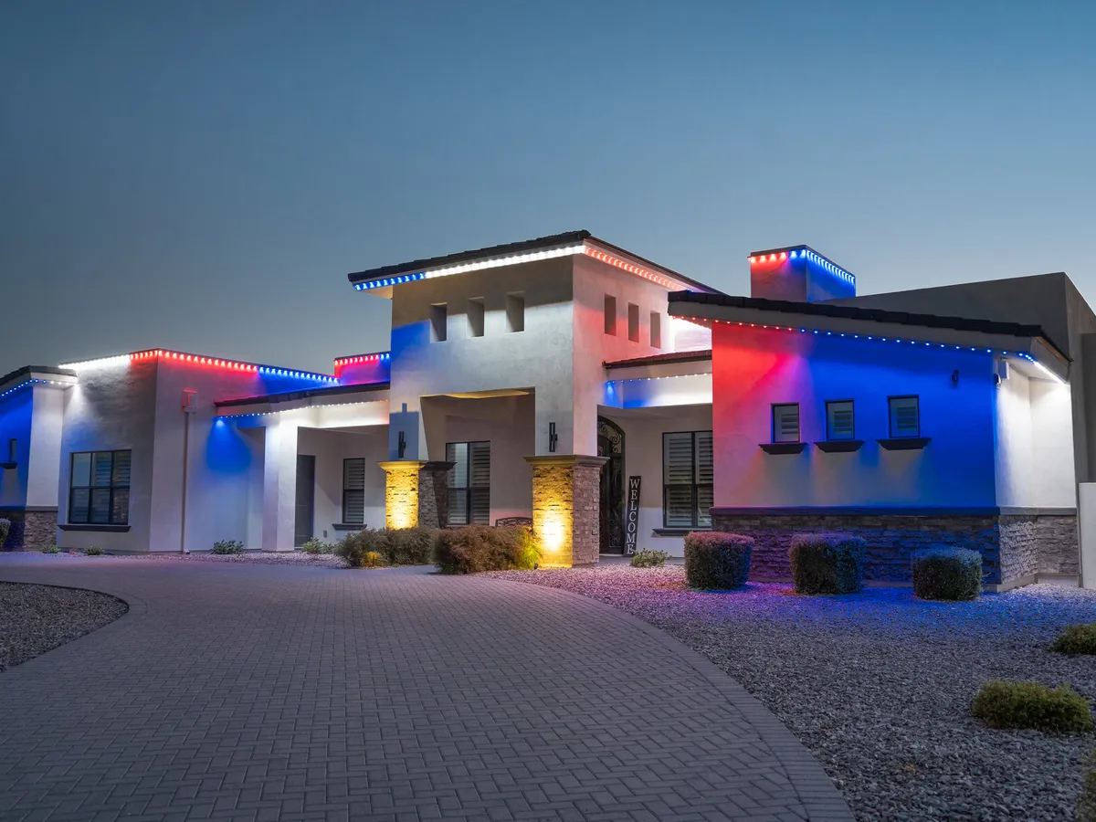 Lit up for the 4th after, lit