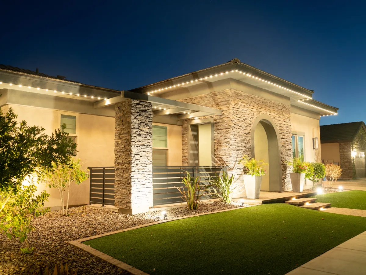 The Patel residence before